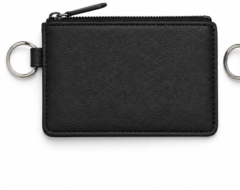 Monedero de polipiel Negro
